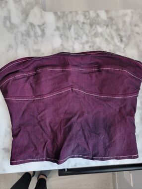 Motel 2000s Strapless Top, Size Large